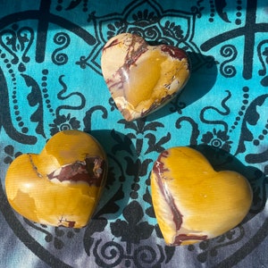 Mookaite Jasper Hearts