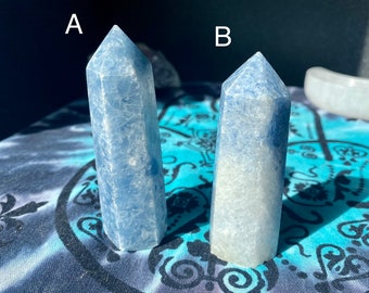 Blue Calcite Towers