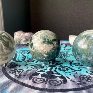 Moss Agate Spheres