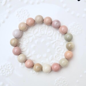 11.8 mm Colorful Agate Beaded Bracelet - Natural Agate Bracelet A02