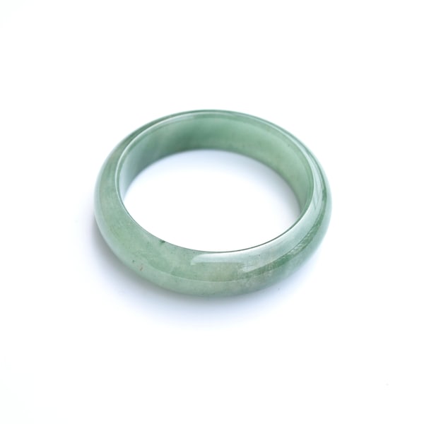 56 / 58 / 60 mm Green Aventurine Bangle - Quartz Jade Bangle Bracelet