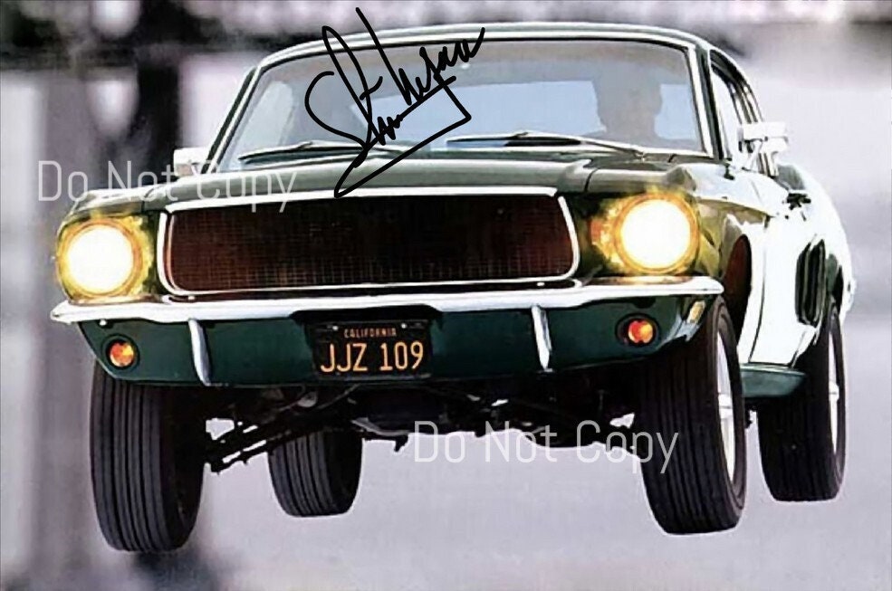 Steve Mcqueen Signed Photo 8.5X11 rp Autographed Picture " Bullitt "