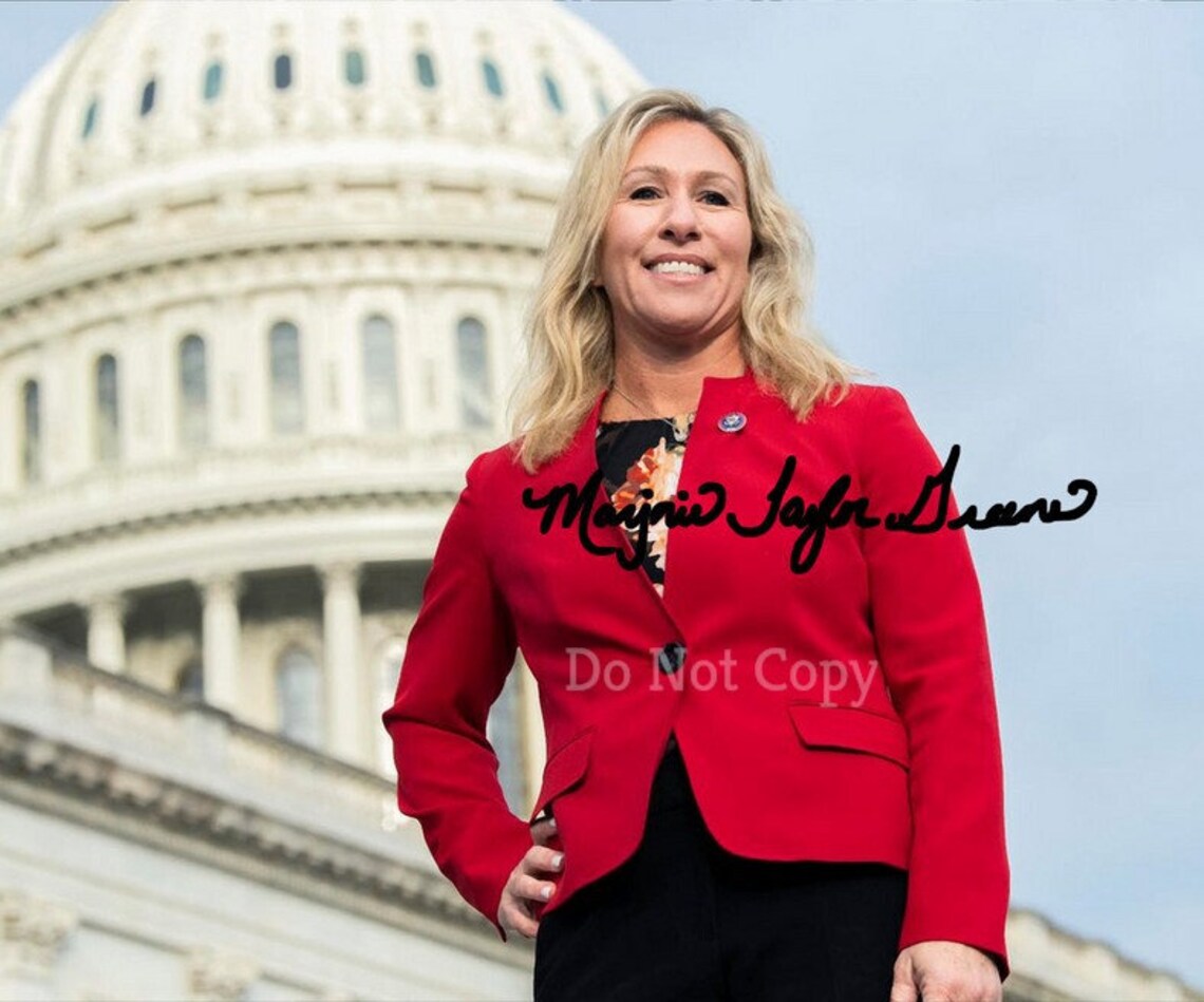 Marjorie Taylor Greene Signed Photo 8X10 Rp Autographed Picture - Etsy