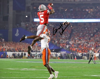 Garrett Wilson Signed Photo 8X10 rp Autographed Picture * Ohio State Buckeyes