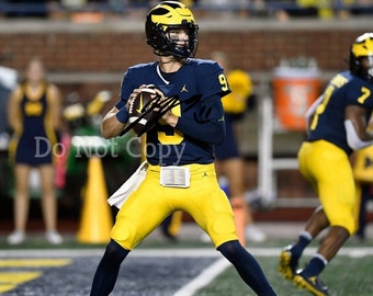 JJ McCarthy Signed Photo 8x10 rp Autographed Picture J.J. Michigan Wolverines QB