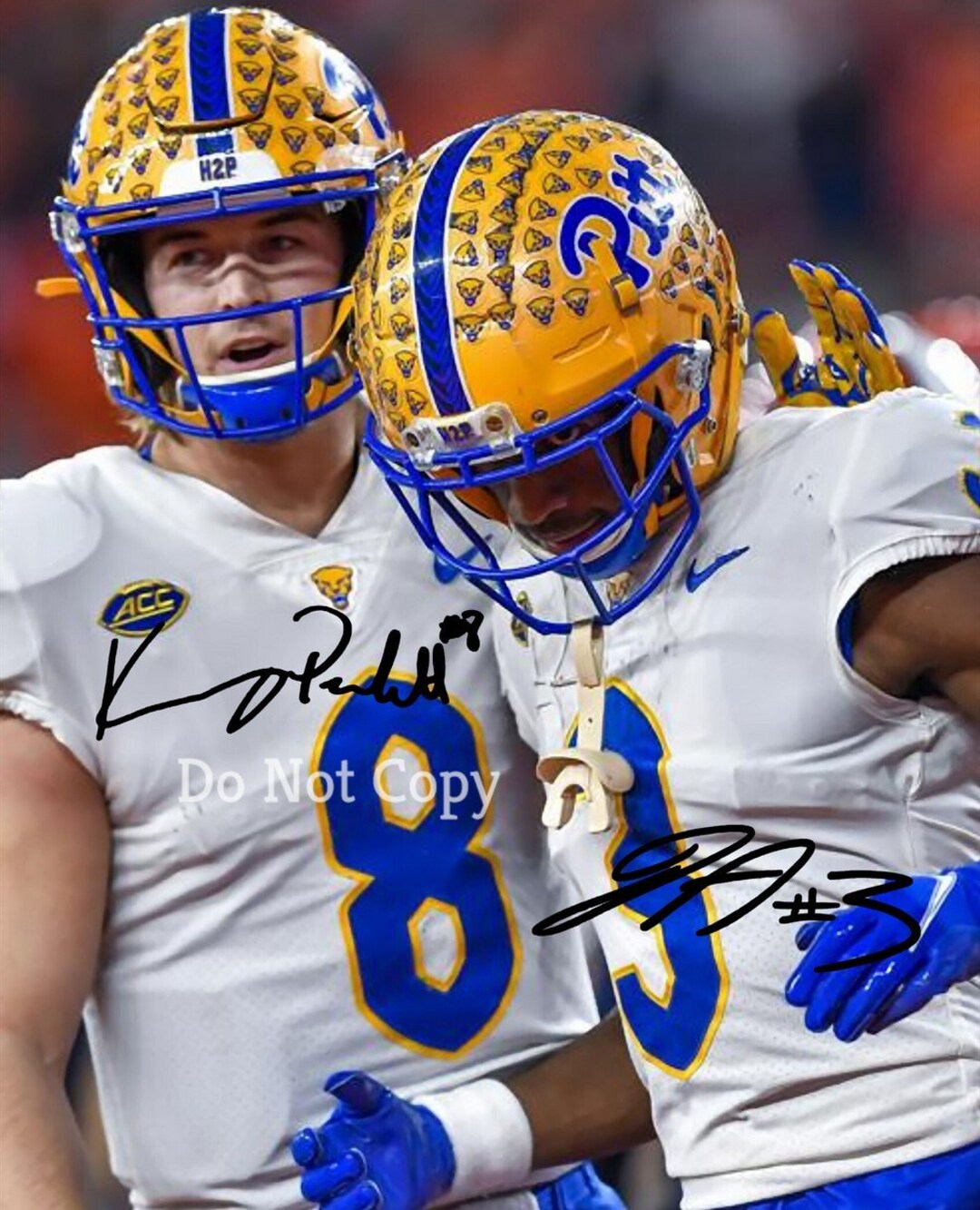 Kenny Pickett & Jordan Addison Signed Photo 8X10 Rp Autographed Picture