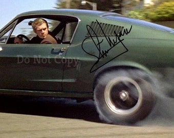 Steve Mcqueen Signed Photo 8x10 rp Autographed " Bullitt "
