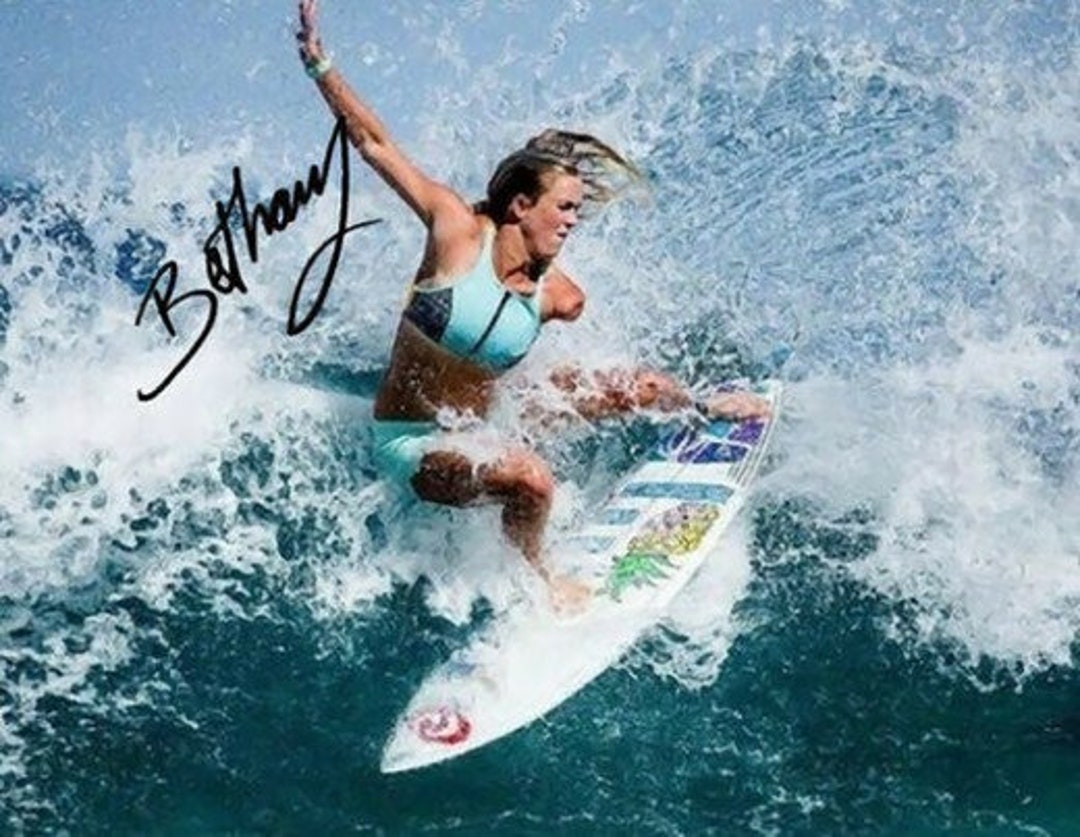 Bethany Hamilton Signed Photo 8x10 Rp Autographed Surfing Champion