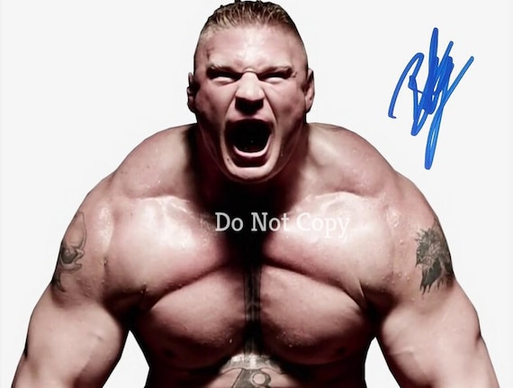 Brock Lesnar Signed Photo 8X10 Rp Autographed WWE Wrestling - Etsy