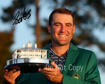 Scottie Scheffler Signed Photo 8X10 rp Autographed Picture Golf Masters Champion