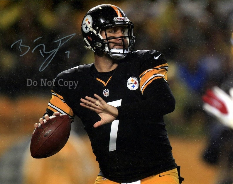 Photo Signée BEN ROETHLISBERGER Steelers - 8x10 Pouces, Encadrée, Authentifiée Steiner Sports