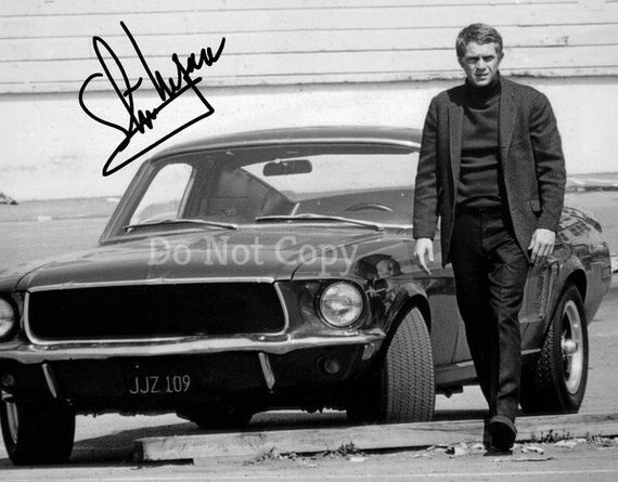 Steve McQueen サイン入りポートレート 個人宛 Steve Mcqueen 