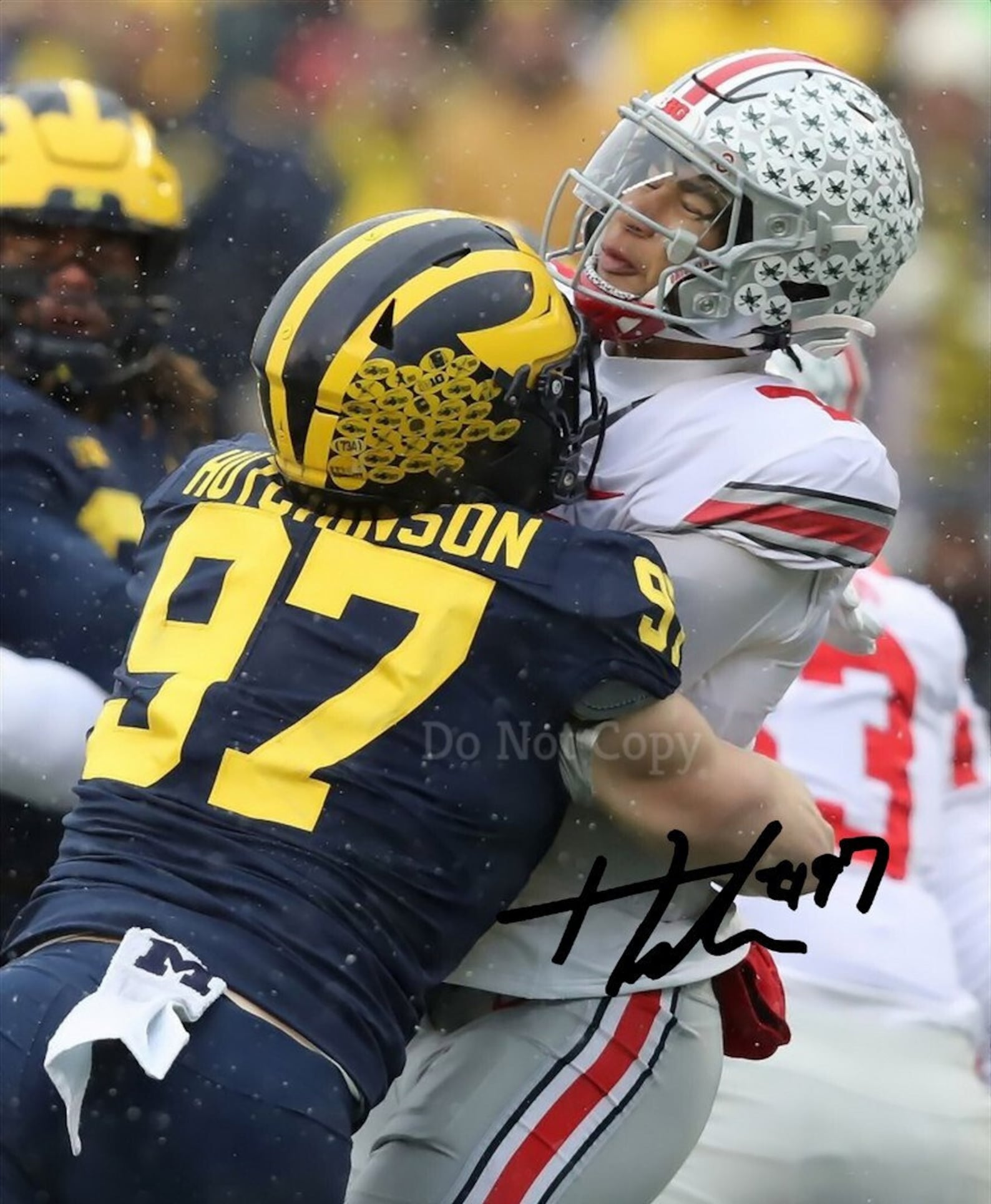 Aidan Hutchinson Signed Photo 8X10 Rp Autographed Picture Etsy