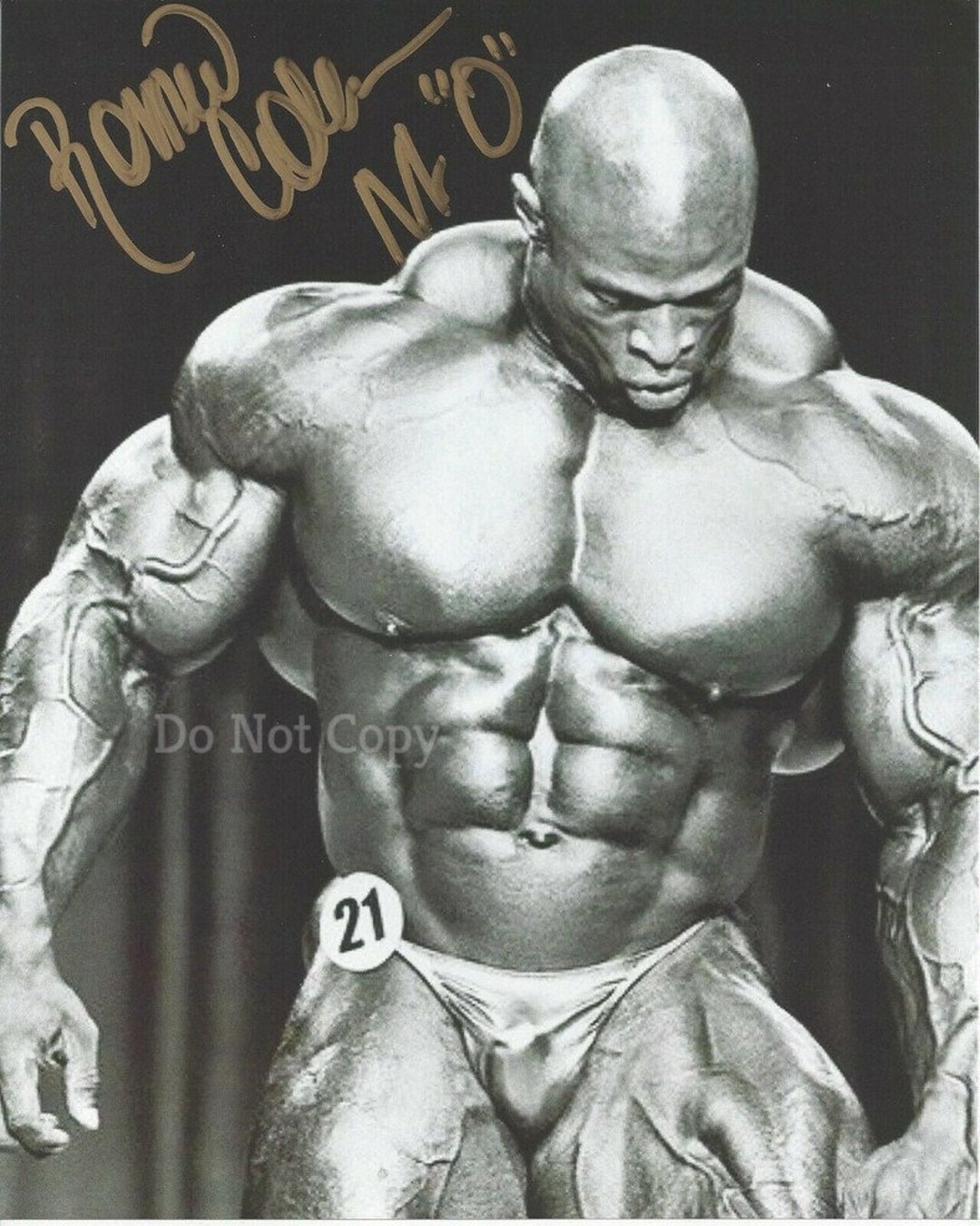 Ronnie Coleman Signed Photo 8X10 rp Autographed Picture Ron Mr