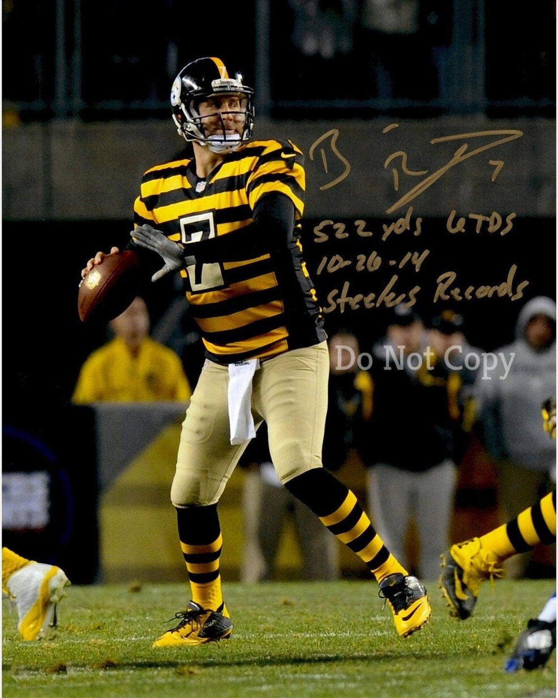 Ben Roethlisberger Signed Photo 8X10 Rp Autographed Picture Pittsburgh ...