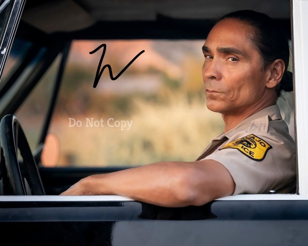 Zahn McClarnon Signed Photo 8X10 rp Autographed Picture " Dark Winds "