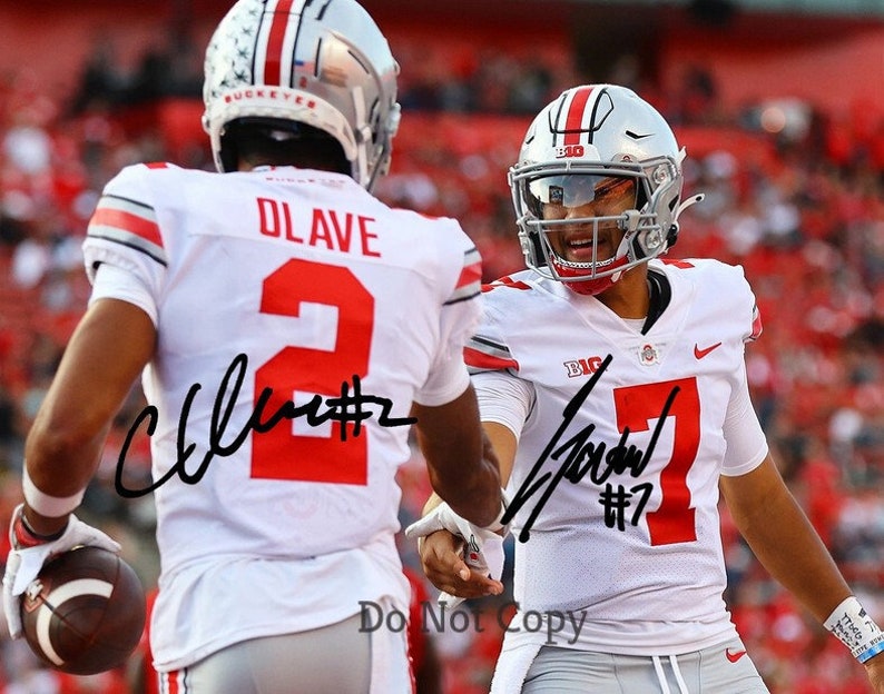 Foto 8x10 Ristampa Autografata CJ Stroud - Ohio State Buckeyes Football - Foto 3