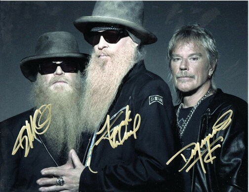Lot - ZZ Top Signed Photo/ Pick 11 x 14 inches