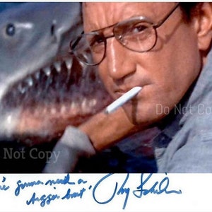 Roy Scheider Signed Photo 8X10 rp Autographed Picture Jaws