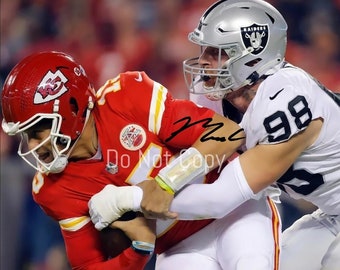 Maxx Crosby Autographed Photo 8X10 rp Signed Picture Las Vegas Raiders