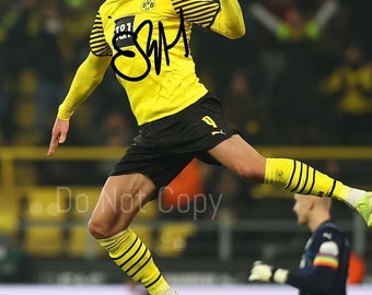 Erling Haaland Signed Photo 8X10 rp Autographed Picture Manchester City Soccer