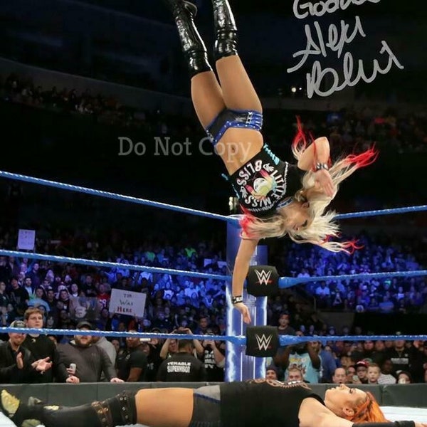 Alexa Bliss Signed Photo 8X10 rp Autographed WWE WWF Divas Wrestling