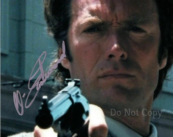 Clint Eastwood Signed Photo 8X10 rp Autographed Picture Dirty Harry
