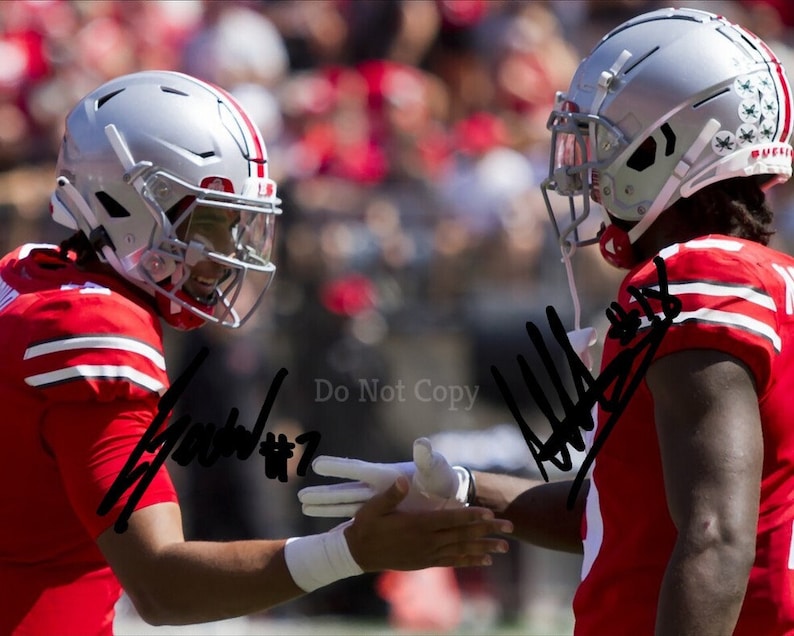 CJ Stroud & Marvin Harrison Jr Signed Photo 8X10 Rp - Etsy