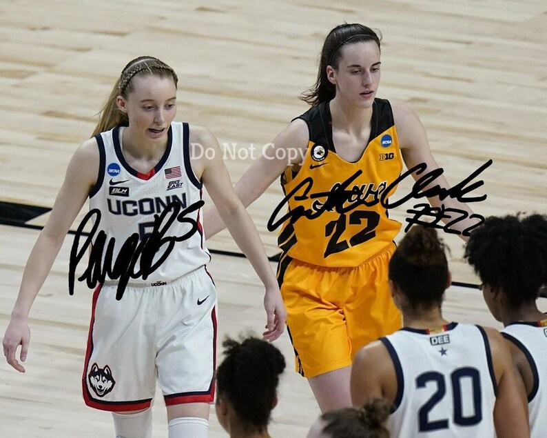 Paige Bueckers & Caitlin Clark Signed Photo 8X10 Rp Etsy