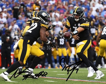 Ben Roethlisberger & Najee Harris Signed Photo 8X10 rp Autographed Picture Pittsburgh Steelers
