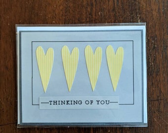 Thinking of You Sympathy Card - Heart Sympathy Card