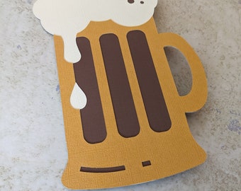 Beer Mug Greeting Card - Adult Birthday Card - Birthday Card for Beer Lovers