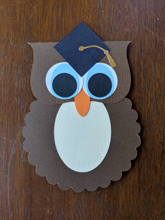 Owl Graduation Card Congratulations Card Happy Graduation Etsy