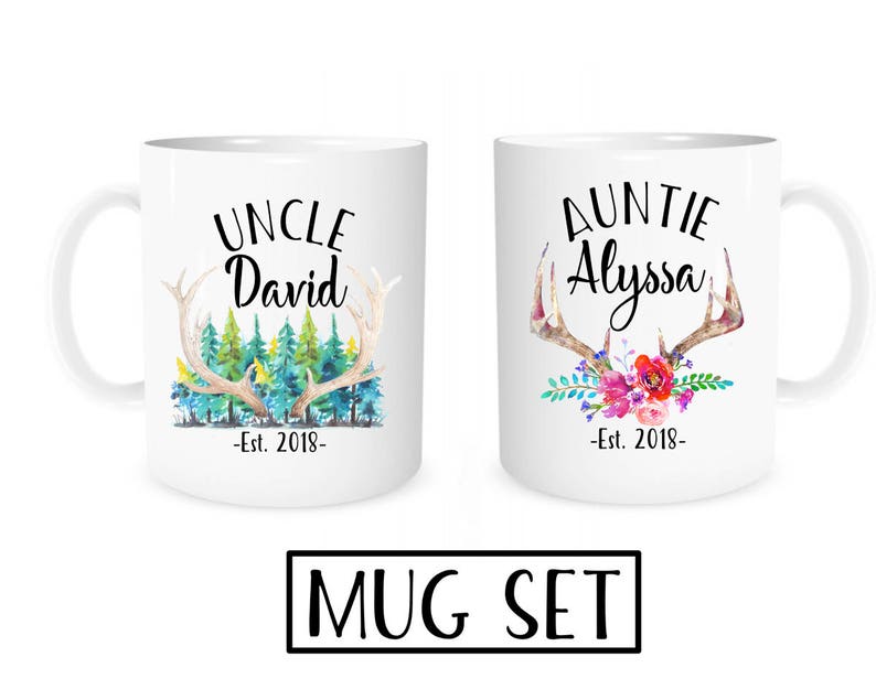 aunt and uncle mug set