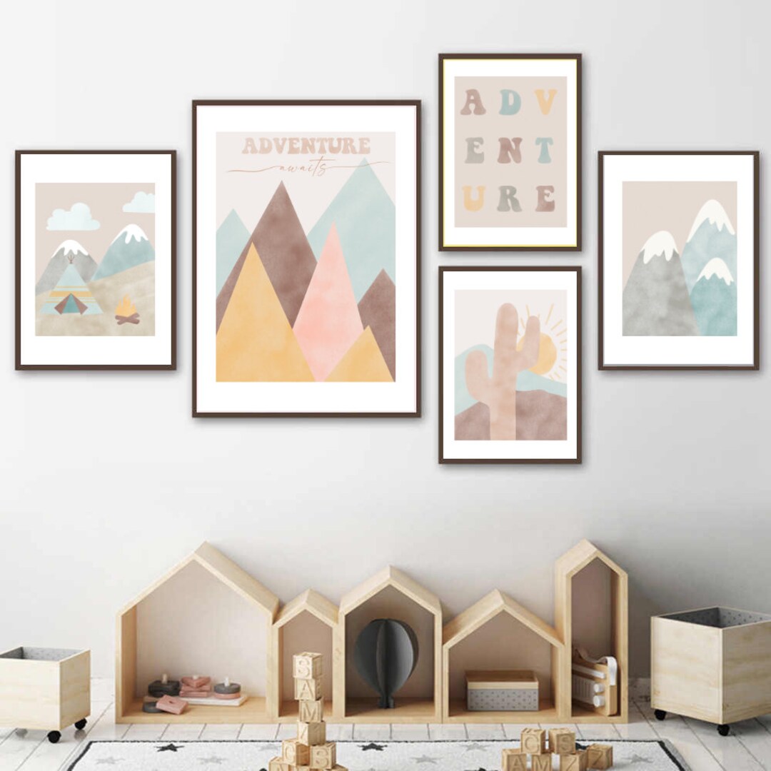 Adventure - Watercolor Nursery Set of 5 - Digital Print - Etsy