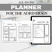 ADHD / Neurodivergent Planner, Cleaning Checklist, Calendar and Organizer 