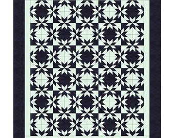 Hunter's Star Blocks Quilt Pattern