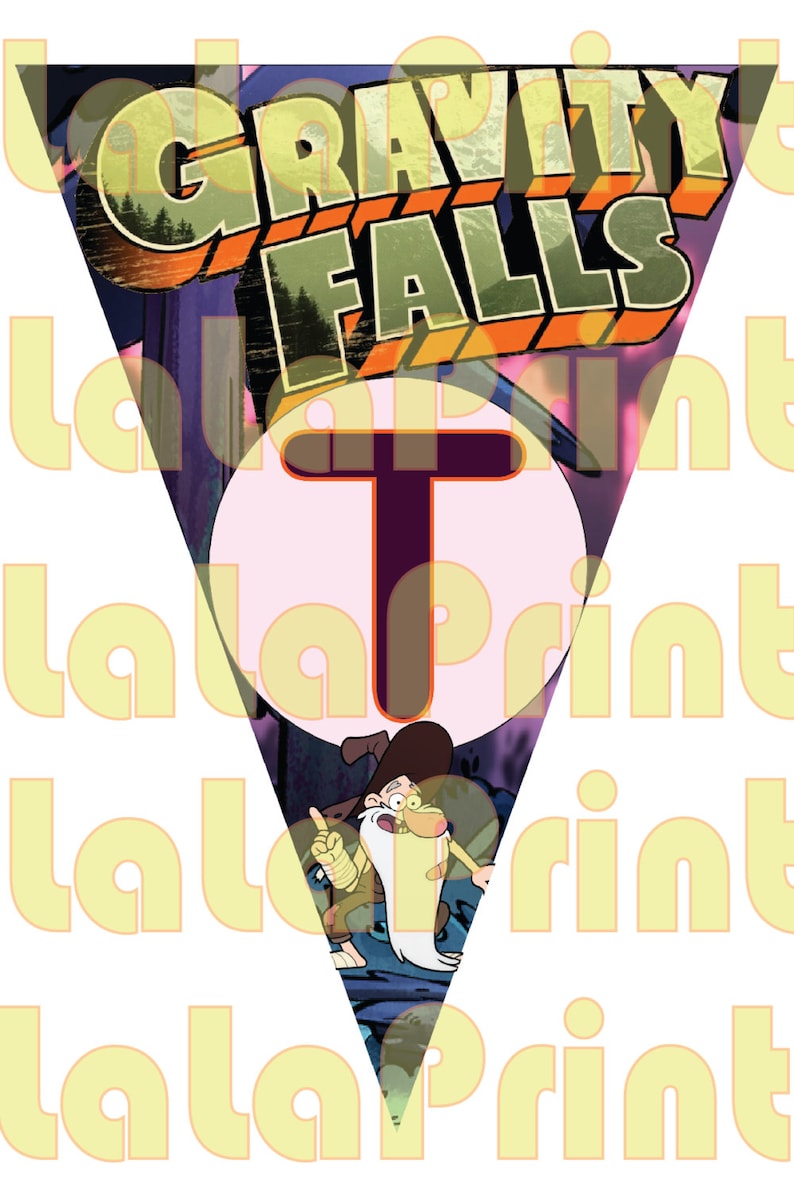 Gravity Falls Party Set Banner HAPPY BIRTHDAY A4 | Etsy