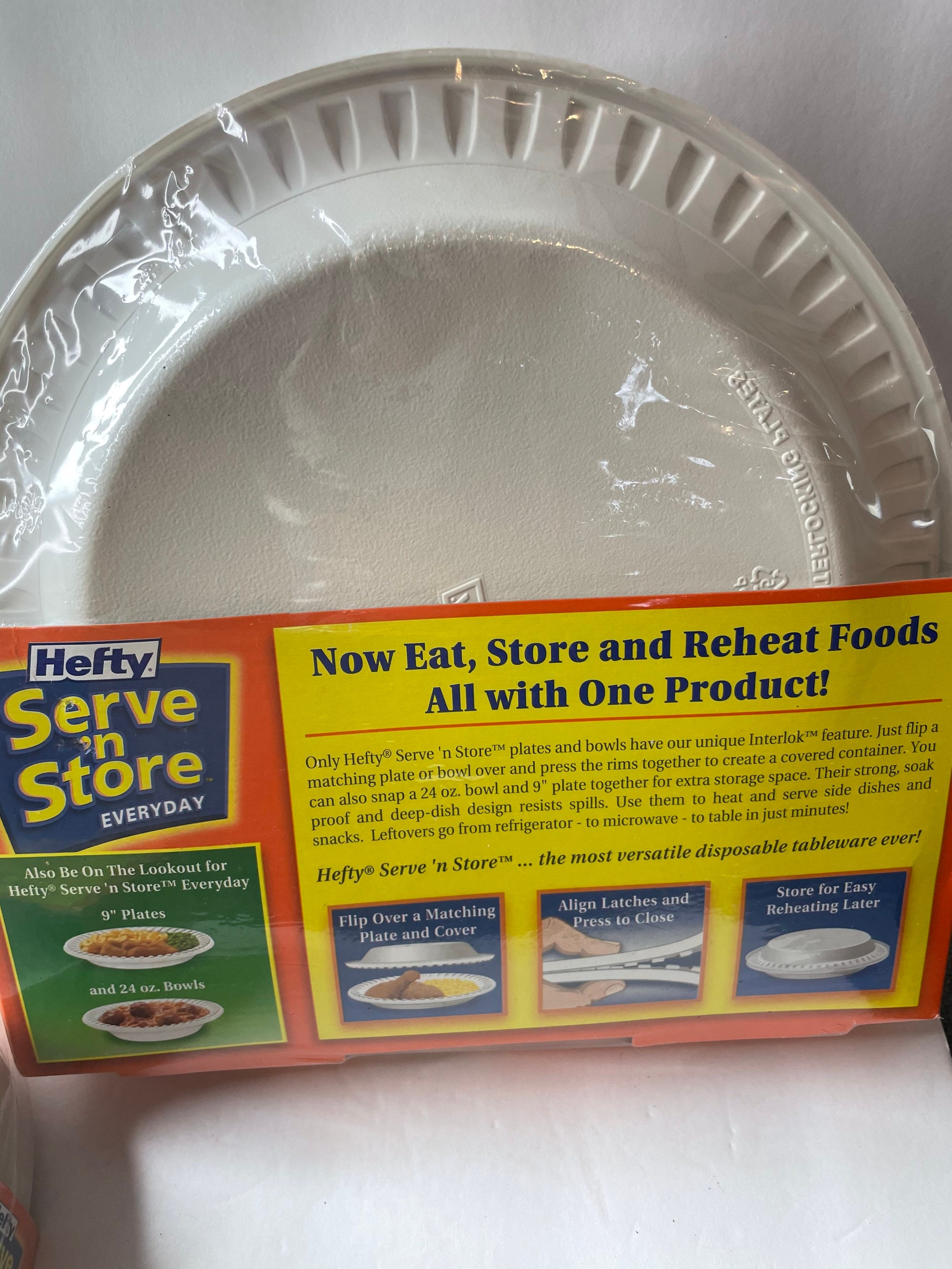 NOS 2 Packs Hefty Serve n Store Everyday Interlocking White Etsy