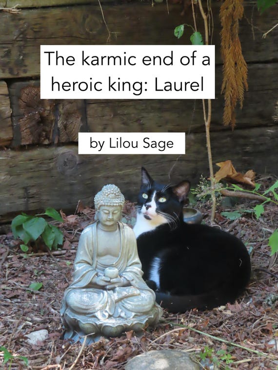 The karmic end of a heroic king: Laurel by Lilou Sage (PRINT BOOK- February 2026)