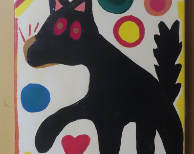 Portrait Naif de mon chien Apollo- 2018