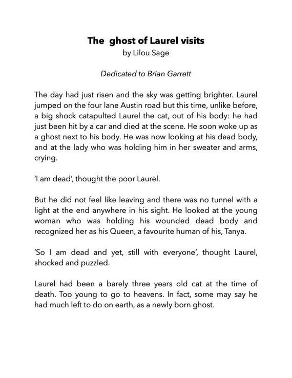 The ghost of Laurel visits by Lilou Sage (DIGITAL march 2026)