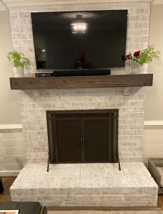 Fireplace Mantle Red Oak Farmhouse Oak Beam Mantel - Etsy Canada