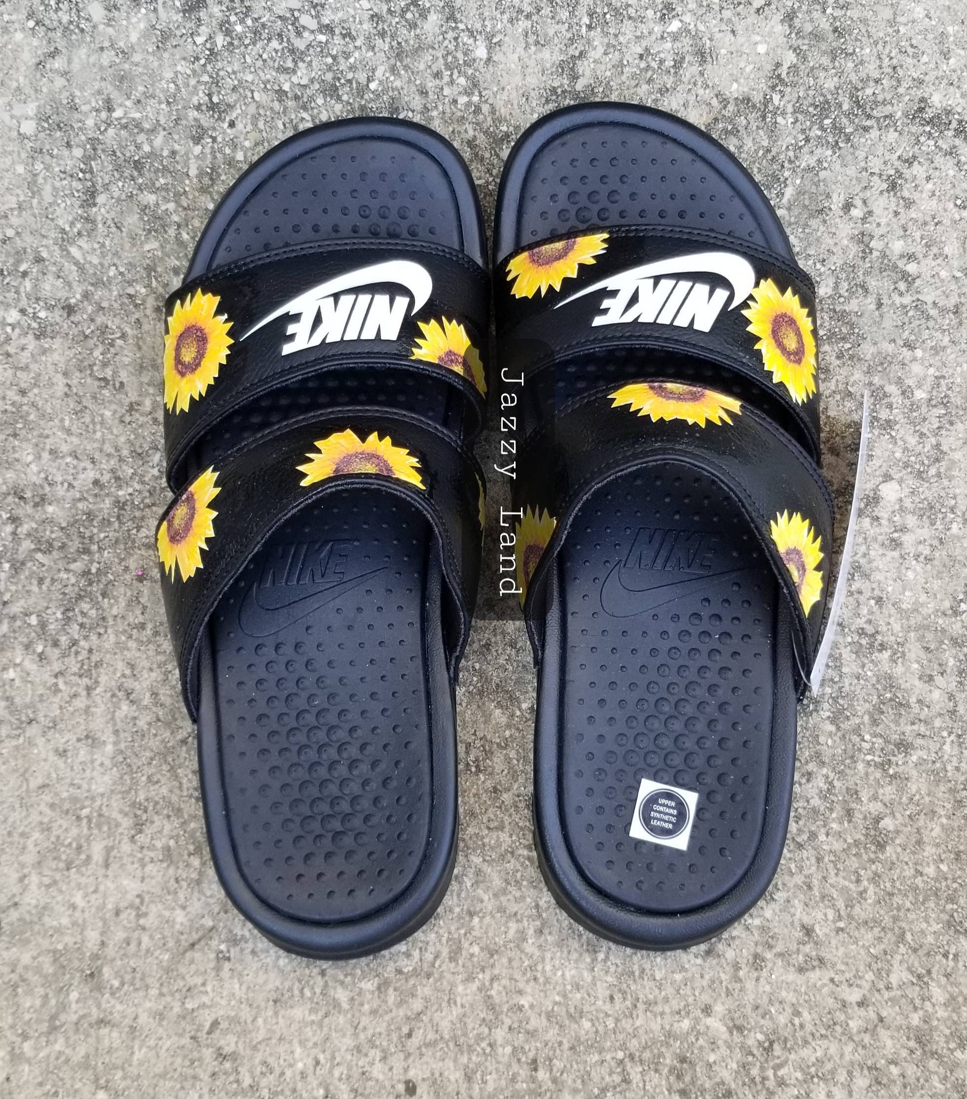 nike sandals sunflower