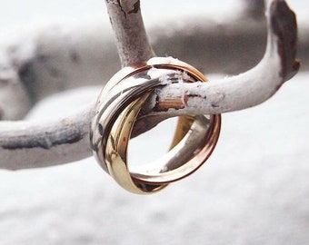 cartier trio ring