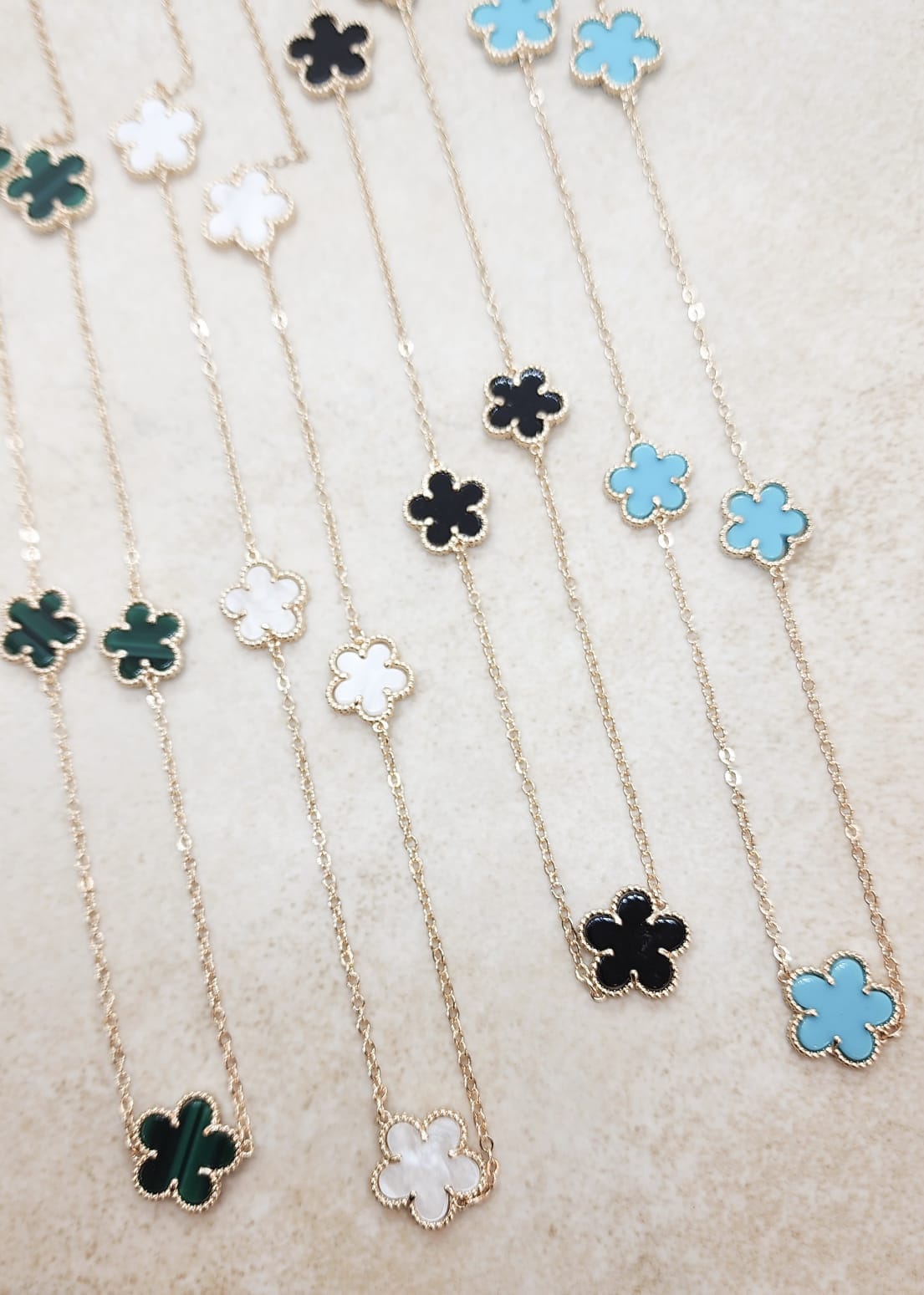 Van Cleef & Arpels Style Counter Four-Leaf Clover Necklace – El blin-blín