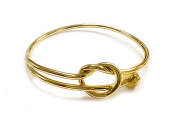 Sweetheart bangle in Rounded Tubular Stainless Steel; yellow, white