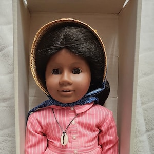 Angenehme Firma Addy Doll mit Box und Broschüre