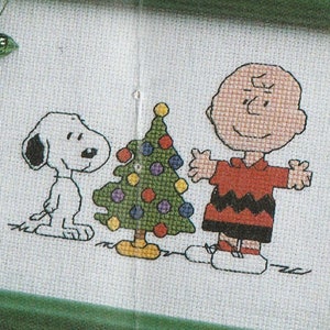Peanuts Inspired Cross Stitch Pattern, Charlie Brown Holiday Craft Pattern PDF Instant Download