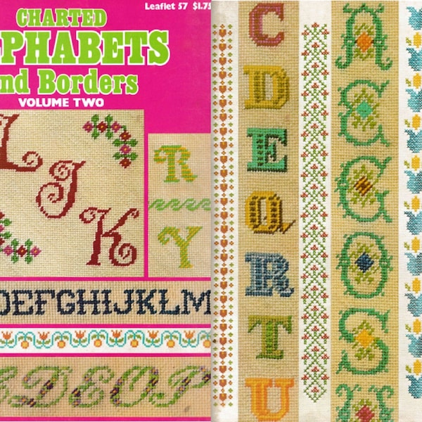 Charted Alphabet for Needlepoint Etsy